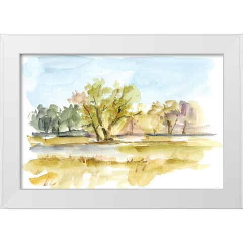 Vibrant Watercolor I White Modern Wood Framed Art Print by Harper, Ethan