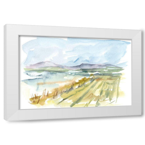 Vibrant Watercolor III White Modern Wood Framed Art Print by Harper, Ethan