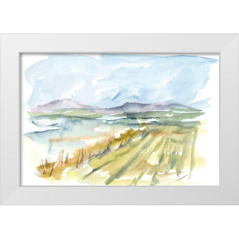 Vibrant Watercolor III White Modern Wood Framed Art Print by Harper, Ethan