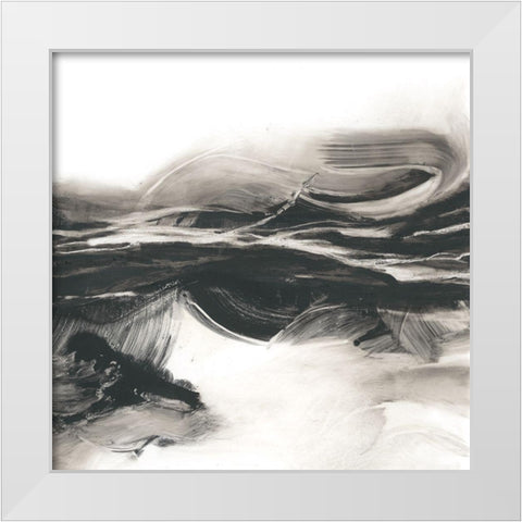 Static Charge I White Modern Wood Framed Art Print by Harper, Ethan