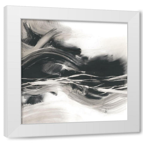 Static Charge II White Modern Wood Framed Art Print by Harper, Ethan