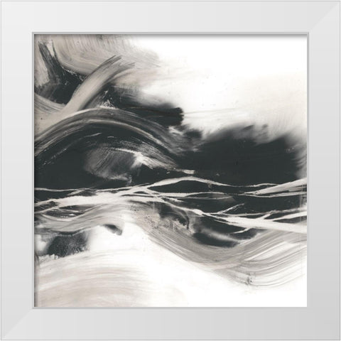 Static Charge II White Modern Wood Framed Art Print by Harper, Ethan