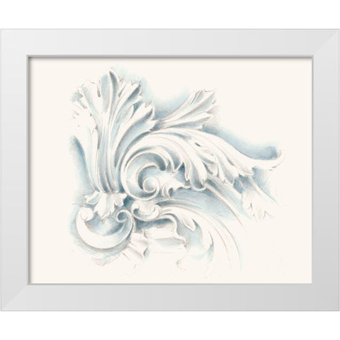 Acanthuys Ornament II White Modern Wood Framed Art Print by Harper, Ethan