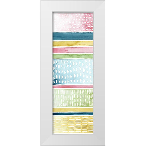 Pastel Strata I White Modern Wood Framed Art Print by Popp, Grace