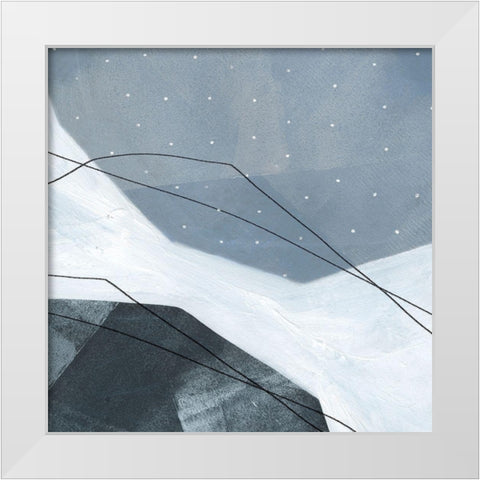 Adjacent Abstraction IV White Modern Wood Framed Art Print by Scarvey, Emma