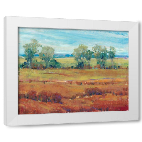 Red Clay I White Modern Wood Framed Art Print by OToole, Tim