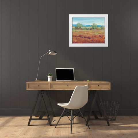 Red Clay II White Modern Wood Framed Art Print by OToole, Tim