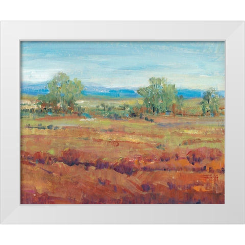 Red Clay II White Modern Wood Framed Art Print by OToole, Tim
