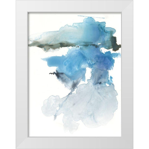 Glacier Melt II White Modern Wood Framed Art Print by Parker, Jennifer Paxton