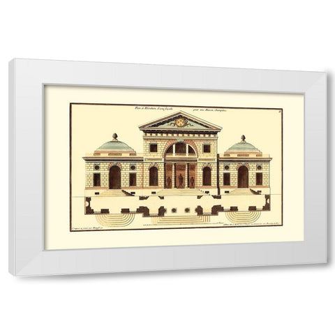 Architectural Facade VI White Modern Wood Framed Art Print by Deneufforge