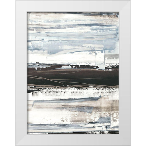Icy Horizon II White Modern Wood Framed Art Print by Harper, Ethan