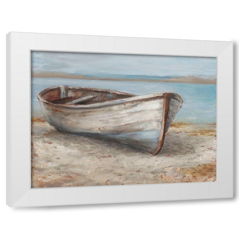 Whitewashed Boat I White Modern Wood Framed Art Print by Harper, Ethan