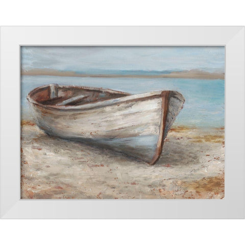 Whitewashed Boat I White Modern Wood Framed Art Print by Harper, Ethan