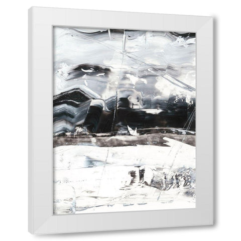Winter Lightning I White Modern Wood Framed Art Print by Harper, Ethan