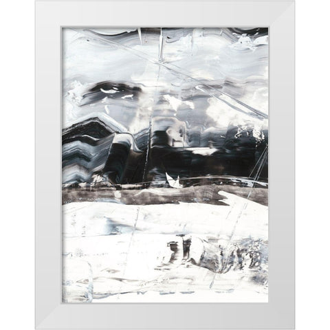 Winter Lightning I White Modern Wood Framed Art Print by Harper, Ethan