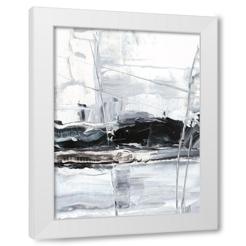 Winter Lightning II White Modern Wood Framed Art Print by Harper, Ethan