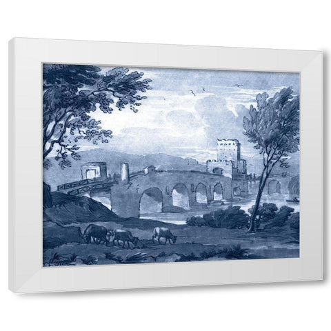 Pastoral Toile III White Modern Wood Framed Art Print by Lorrain, Claude