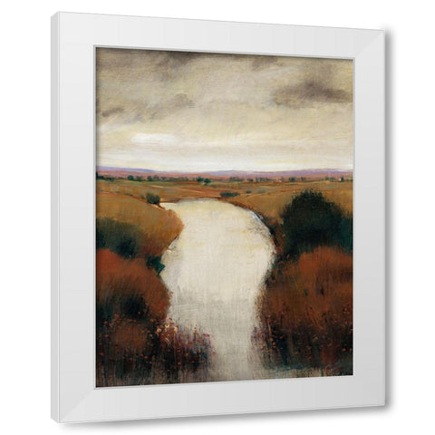Misty River I White Modern Wood Framed Art Print by OToole, Tim