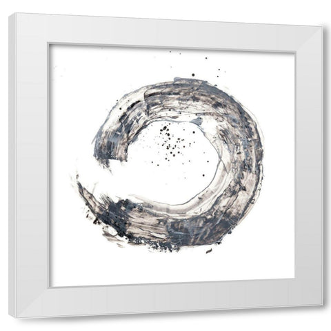 Cosmic Rings IV White Modern Wood Framed Art Print by Harper, Ethan