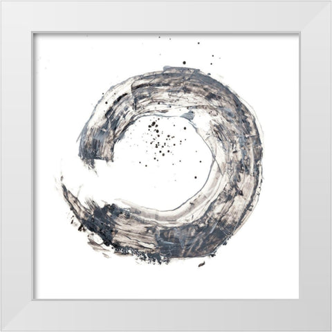 Cosmic Rings IV White Modern Wood Framed Art Print by Harper, Ethan