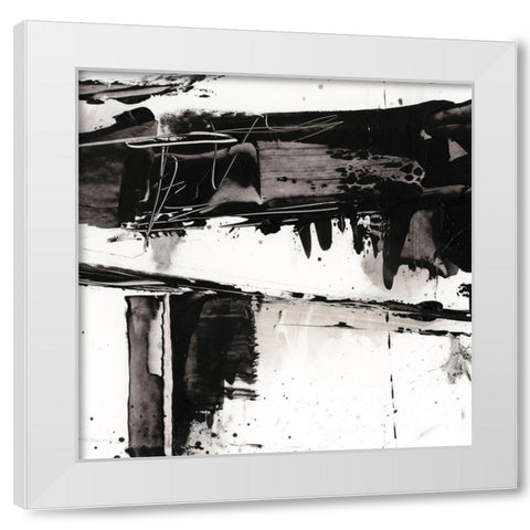 Jagged Edge I White Modern Wood Framed Art Print by Harper, Ethan
