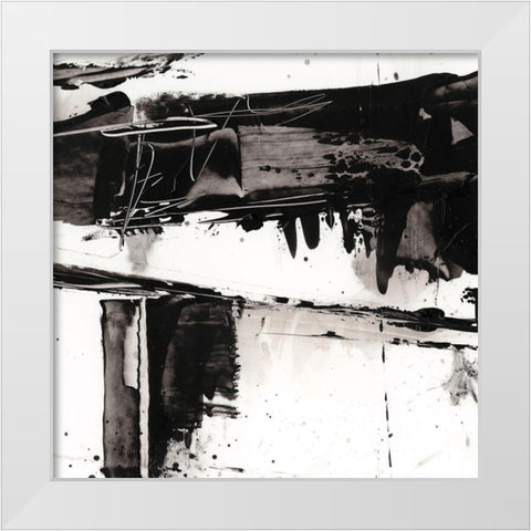 Jagged Edge I White Modern Wood Framed Art Print by Harper, Ethan