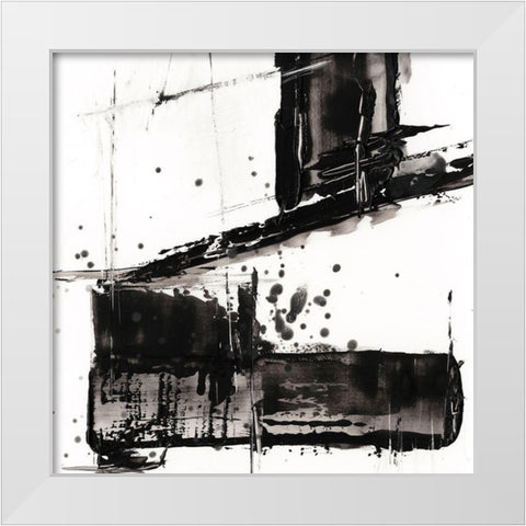 Jagged Edge II White Modern Wood Framed Art Print by Harper, Ethan