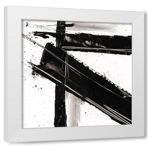 Jagged Edge III White Modern Wood Framed Art Print by Harper, Ethan