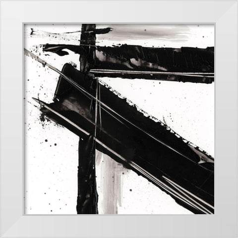 Jagged Edge III White Modern Wood Framed Art Print by Harper, Ethan