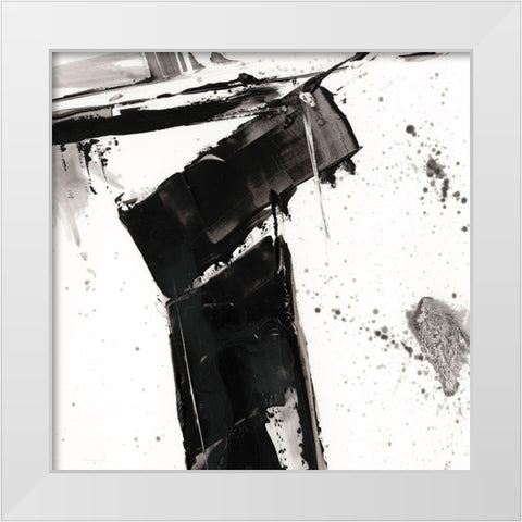 Jagged Edge IV White Modern Wood Framed Art Print by Harper, Ethan