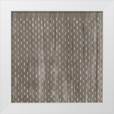 Weathered Wood Patterns VIII White Modern Wood Framed Art Print by Vess, June Erica