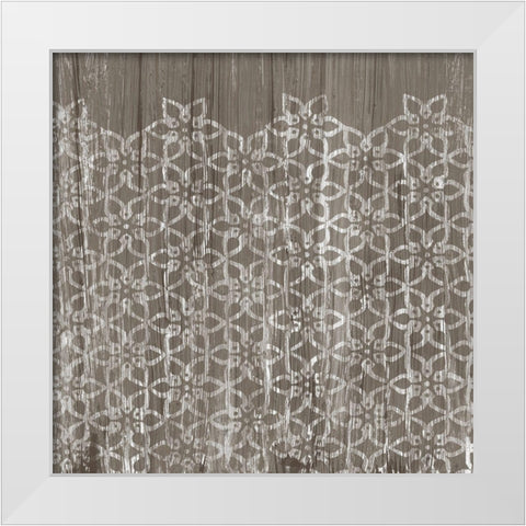 Weathered Wood Patterns IX White Modern Wood Framed Art Print by Vess, June Erica