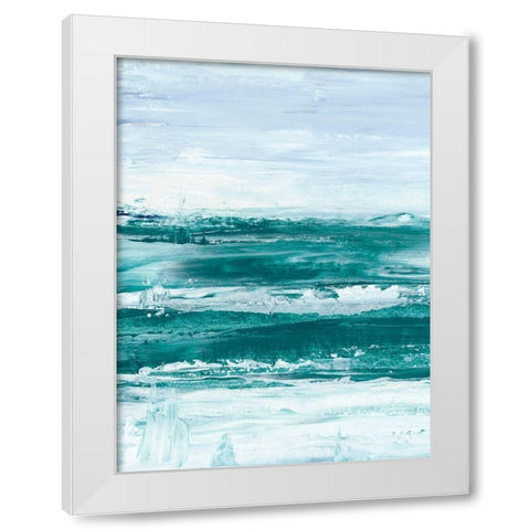 Choppy Waters I White Modern Wood Framed Art Print by Harper, Ethan