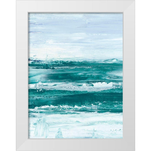 Choppy Waters I White Modern Wood Framed Art Print by Harper, Ethan