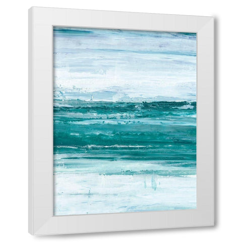 Choppy Waters II White Modern Wood Framed Art Print by Harper, Ethan