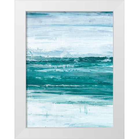 Choppy Waters II White Modern Wood Framed Art Print by Harper, Ethan