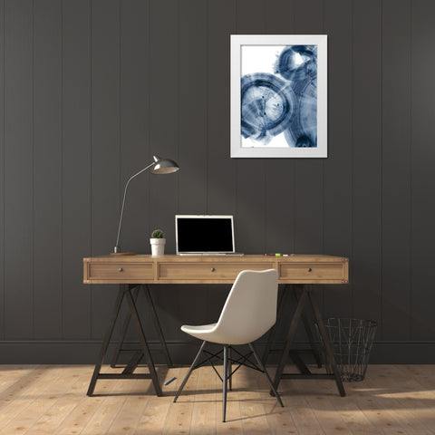Quasars IV White Modern Wood Framed Art Print by Harper, Ethan