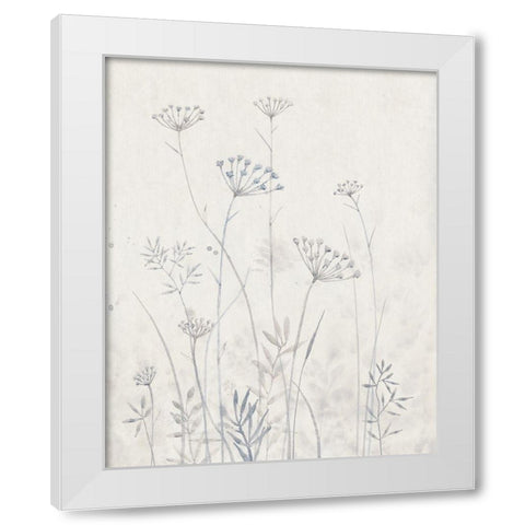 Neutral Queen Annes Lace I White Modern Wood Framed Art Print by OToole, Tim