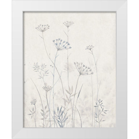 Neutral Queen Annes Lace I White Modern Wood Framed Art Print by OToole, Tim