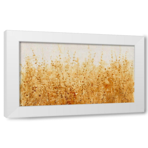 Ochre Fields I White Modern Wood Framed Art Print by OToole, Tim