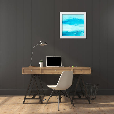 Making Waves II White Modern Wood Framed Art Print by Harper, Ethan