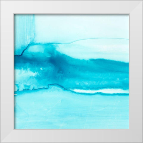 Making Waves III White Modern Wood Framed Art Print by Harper, Ethan