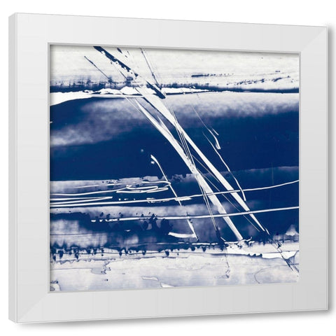Alternating Current II White Modern Wood Framed Art Print by Harper, Ethan