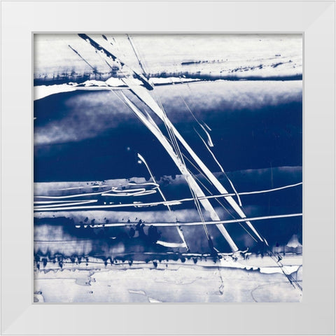 Alternating Current II White Modern Wood Framed Art Print by Harper, Ethan