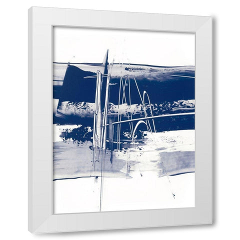 Alternating Current III White Modern Wood Framed Art Print by Harper, Ethan