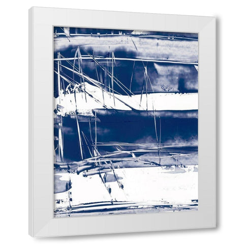 Alternating Current V White Modern Wood Framed Art Print by Harper, Ethan