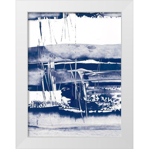 Alternating Current VI White Modern Wood Framed Art Print by Harper, Ethan