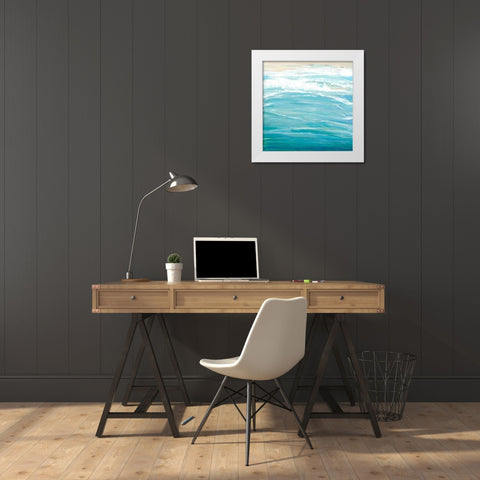 Sea Breeze Coast II White Modern Wood Framed Art Print by OToole, Tim