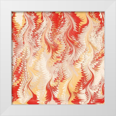 Florentine V White Modern Wood Framed Art Print by Unknown