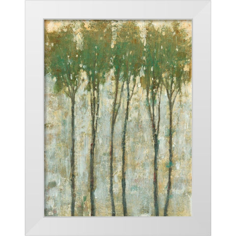 Standing Tall in Spring I White Modern Wood Framed Art Print by OToole, Tim
